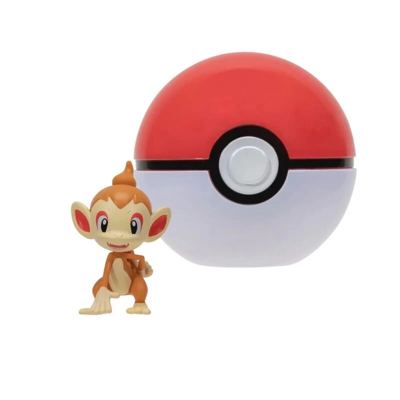 Pokemon Chimchar + Poke Ball Clip 'N' Go Figurine Set 4 Pokemon Chimchar + Poke Ball Clip 'N' Go Figurine Set - Image 2