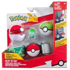 Pokemon Bulbasaur Clip 'N' Go Poke Ball Belt Playset