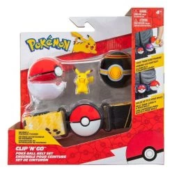 Pokemon Pikachu Wink Clip 'N' Go Poke Ball Belt Playset