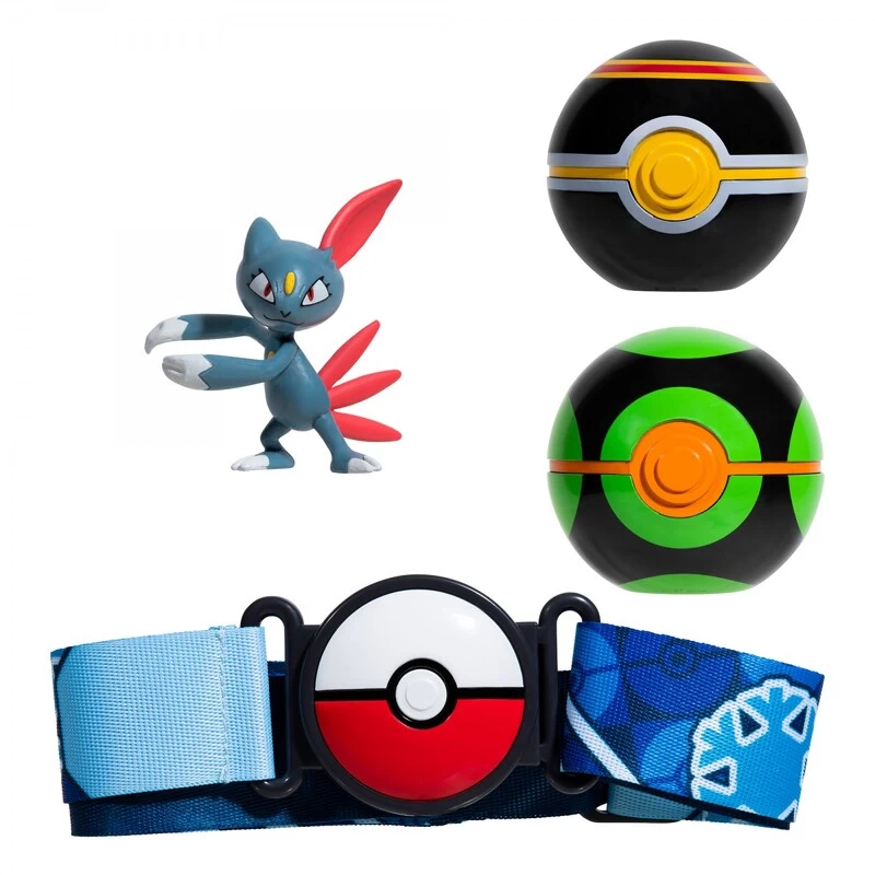 Pokemon Sneasel Clip 'N' Go Poke Ball Belt Playset 4 Pokemon Sneasel Clip 'N' Go Poke Ball Belt Playset - Image 2