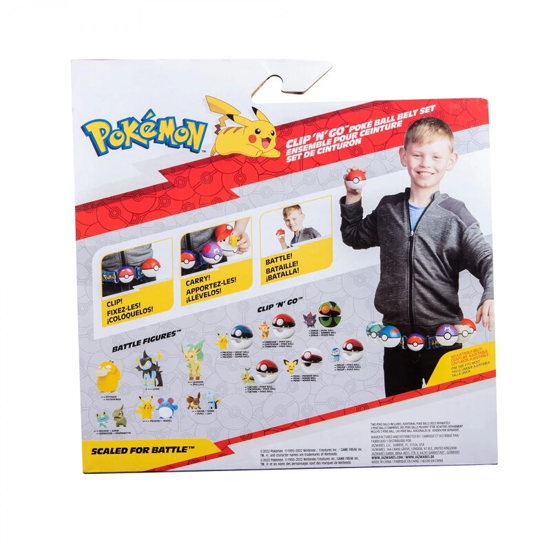 Pokemon Sneasel Clip 'N' Go Poke Ball Belt Playset 5 Pokemon Sneasel Clip 'N' Go Poke Ball Belt Playset - Image 3