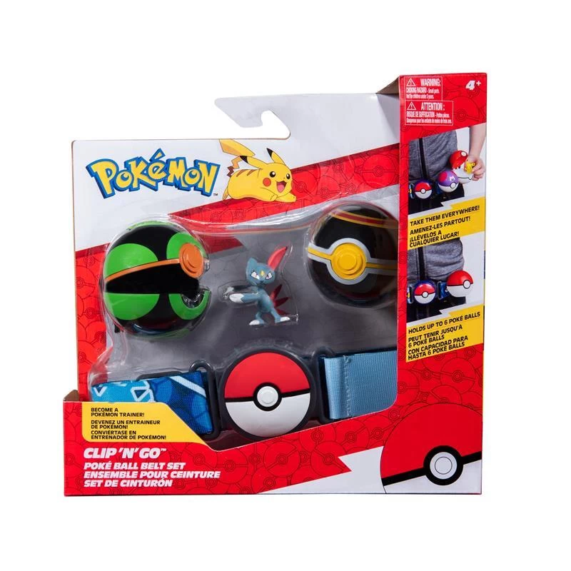 Pokemon Sneasel Clip 'N' Go Poke Ball Belt Playset 3 Pokemon Sneasel Clip 'N' Go Poke Ball Belt Playset