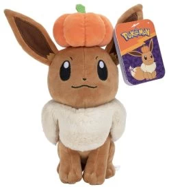 Pokemon Eevee With Pumpkin Hat Seasonal Halloween Plush Toy 20cm
