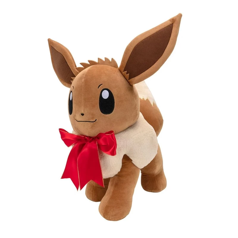 Pokemon Eevee Red Bow Plush Toy 20cm 5 Pokemon Eevee Red Bow Plush Toy 20cm - Image 3