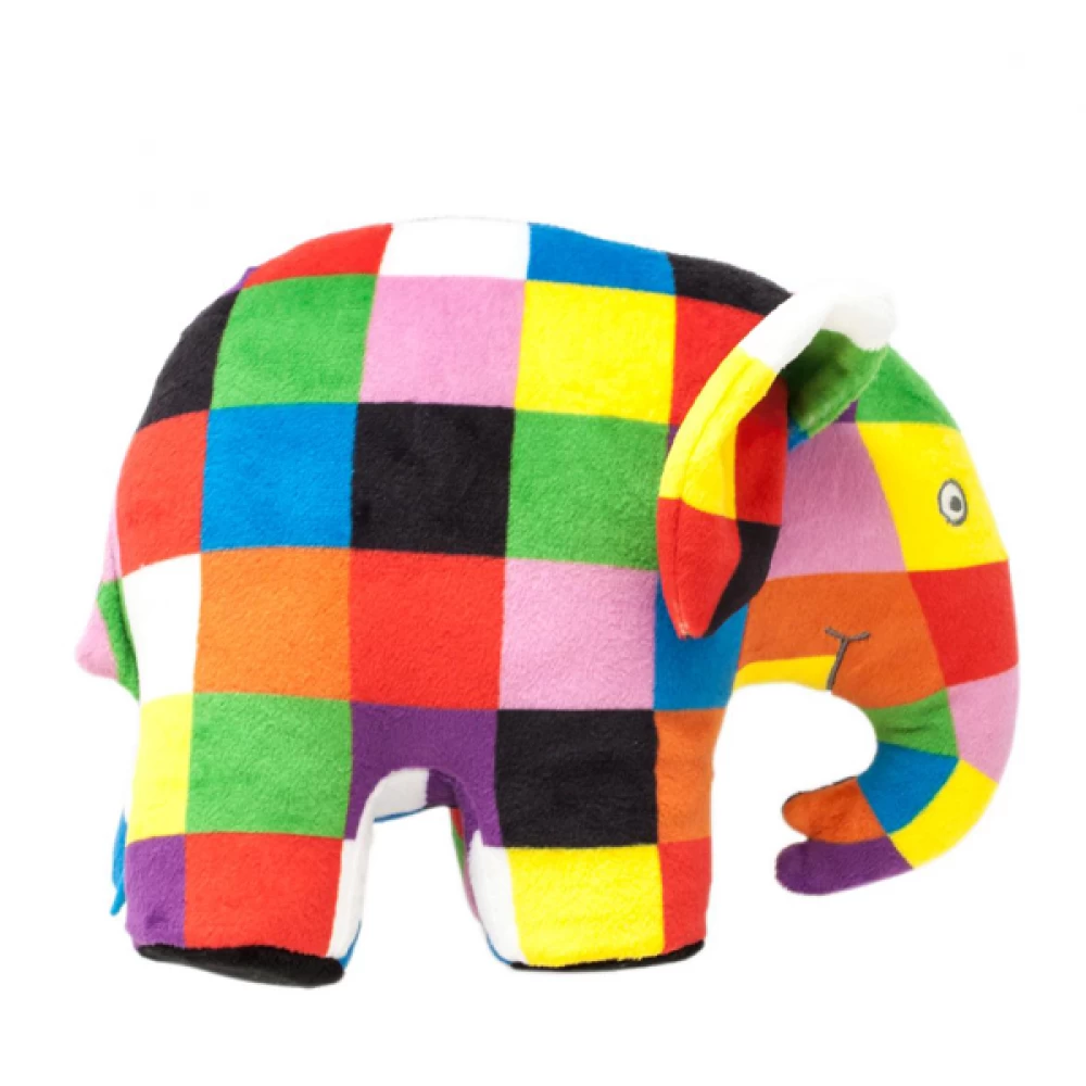Elmer The Patchwork Elephant Plush Toy 20cm 4 Elmer The Patchwork Elephant Plush Toy 20cm - Image 2