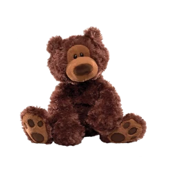 GUND Philbin Bear Plush Toy Small 33cm Chocolate