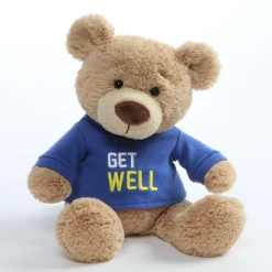 GUND Message Bear Get Well Plush Toy Blue 32cm