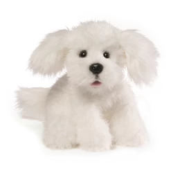 GUND Georgette The Dog Plush Toy 25cm White