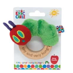 The Very Hungry Caterpillar Wooden Ring Rattle