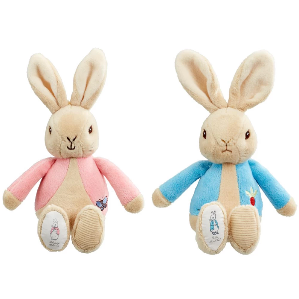 Beatrix Potter My First Peter & Flopsy Bean Plush Rattles 13cm Twin Pack 3 Beatrix Potter My First Peter & Flopsy Bean Plush Rattles 13cm Twin Pack