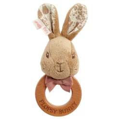 Beatrix Potter Signature Flopsy Wooden Ring Rattle