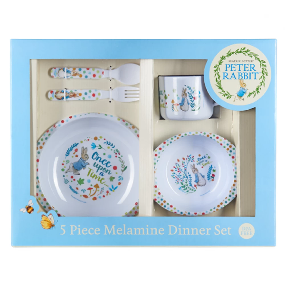 Beatrix Potter Peter Rabbit 5 Piece Melamine Dinner Set 3 Beatrix Potter Peter Rabbit 5 Piece Melamine Dinner Set