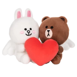 Line Friends Bears Cupid Love Plush Toy 10cm