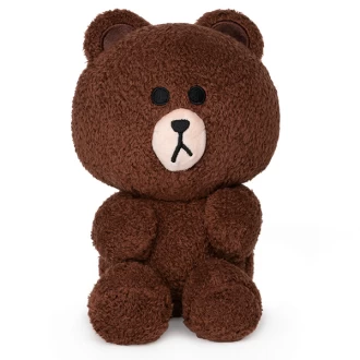 Line Friends Bear Plush Toy Brown 18cm 3 Line Friends Bear Plush Toy Brown 18cm