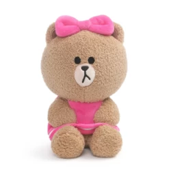 Line Friends Bear Plush Toy Choco 18cm
