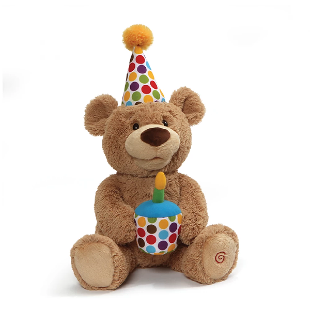 GUND Happy Birthday Bear Animated Plush Toy 25cm 3 GUND Happy Birthday Bear Animated Plush Toy 25cm