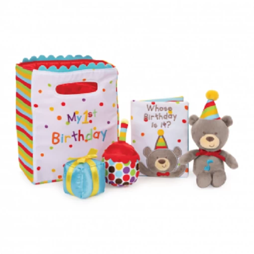 GUND Baby My First Birthday Plush Toy Playset 3 GUND Baby My First Birthday Plush Toy Playset