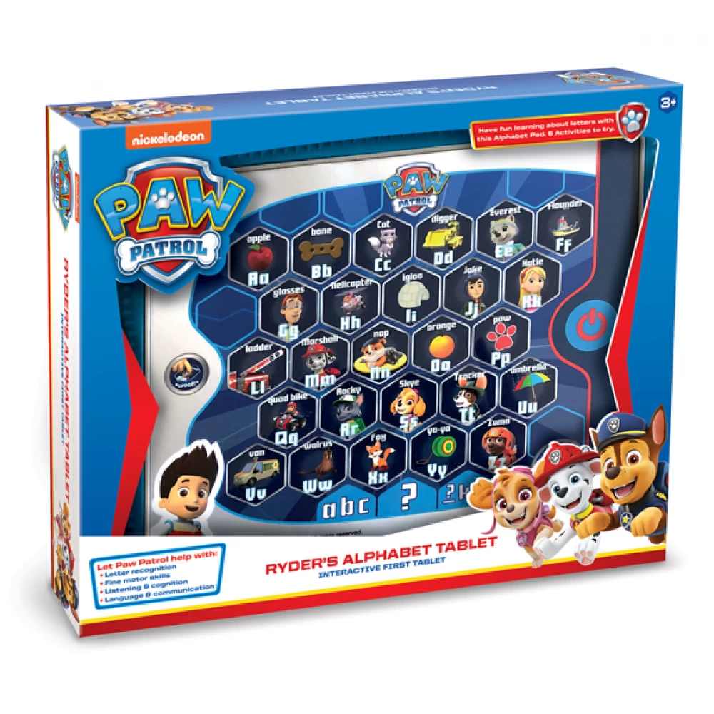 Paw Patrol Ryder's Alphabet Tablet Educational Toy 3 Paw Patrol Ryder's Alphabet Tablet Educational Toy
