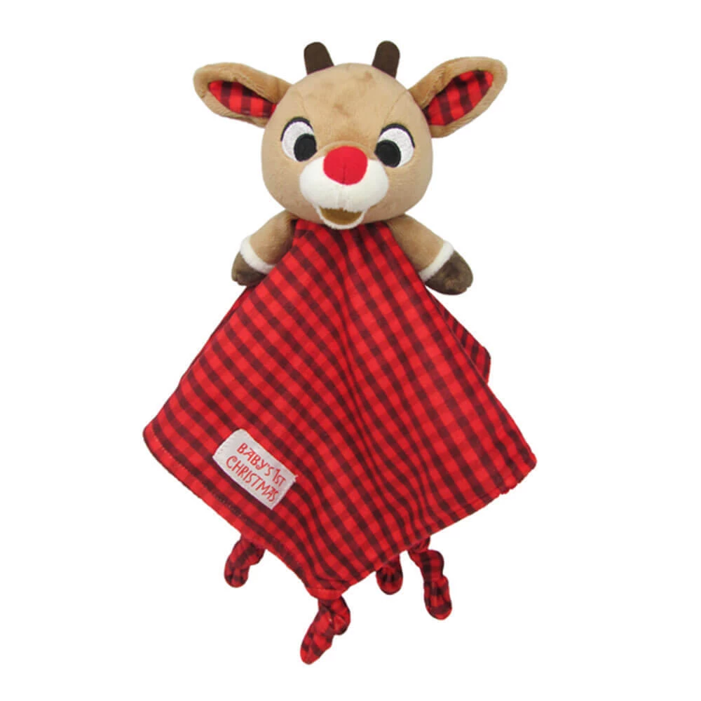 Rudolph The Red Nosed Reindeer Baby Comfort Blanket Toy 3 Rudolph The Red Nosed Reindeer Baby Comfort Blanket Toy