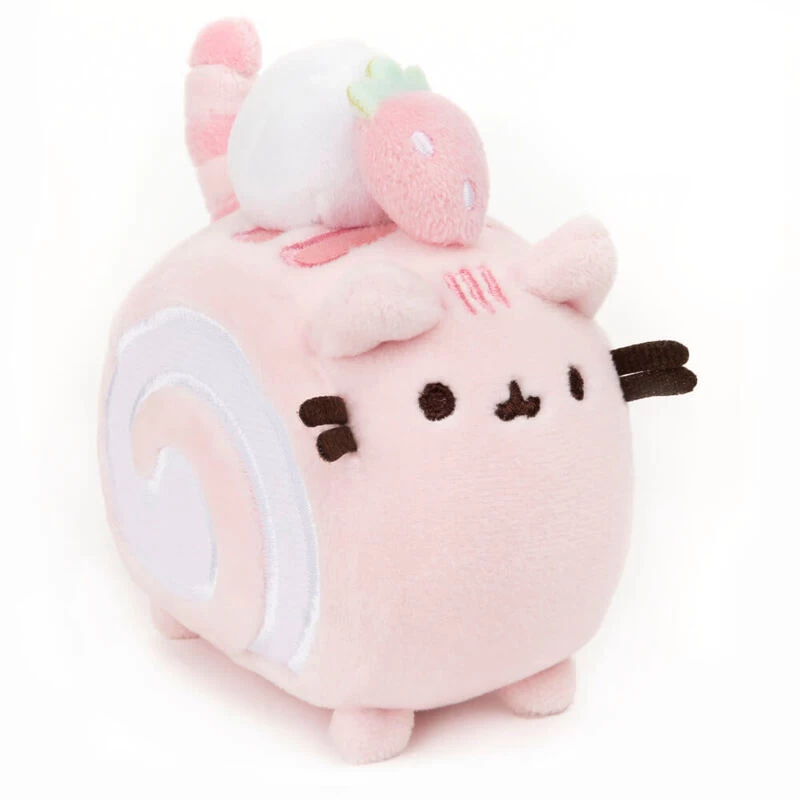 GUND Pusheen Squishy Roll Cake Mini Plush Toy 10cm Pink 3 GUND Pusheen Squishy Roll Cake Mini Plush Toy 10cm Pink