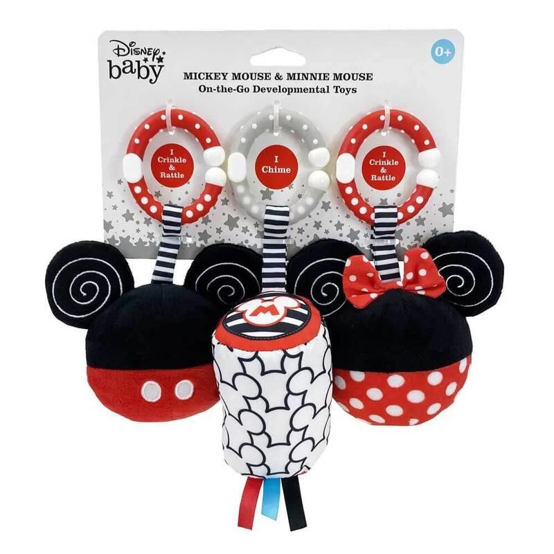 Disney Baby Mickey & Minnie Developmental Hanging Toy 3 Pack 3 Disney Baby Mickey & Minnie Developmental Hanging Toy 3 Pack