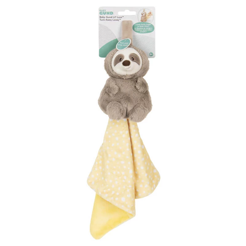 GUND Baby Lil' Luvs Tuck Away Lovey Sloth 3 In 1 Plush Comforter 3 GUND Baby Lil' Luvs Tuck Away Lovey Sloth 3 In 1 Plush Comforter