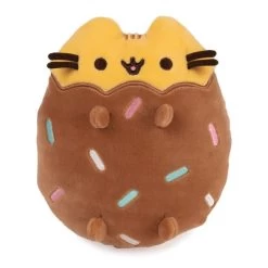 GUND Pusheen The Cat Chocolate Dipped Cookie Squisheen Plush Toy 15cm