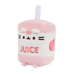 GUND Pusheen The Cat Sips Juice Box Plush Toy 15cm Pink -Toy Sale Shop JAS2188 2