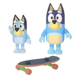 Bluey Skateboarding Bluey And Bandit Figurines 2 Pack 7 Bluey Skateboarding Bluey And Bandit Figurines 2 Pack -Toy Sale Shop MOO0014 2