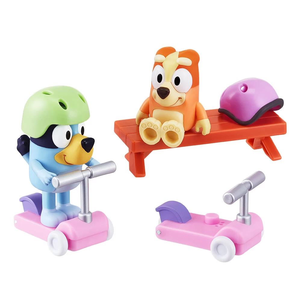 Bluey & Bingo's Scooter Fun Figurines 2 Pack Playset 4 Bluey & Bingo's Scooter Fun Figurines 2 Pack Playset - Image 2