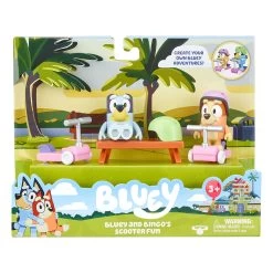 Bluey & Bingo's Scooter Fun Figurines 2 Pack Playset