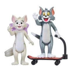 Tom & Jerry Skateboarding Tom & Toots Figures 7cm 2 Pack