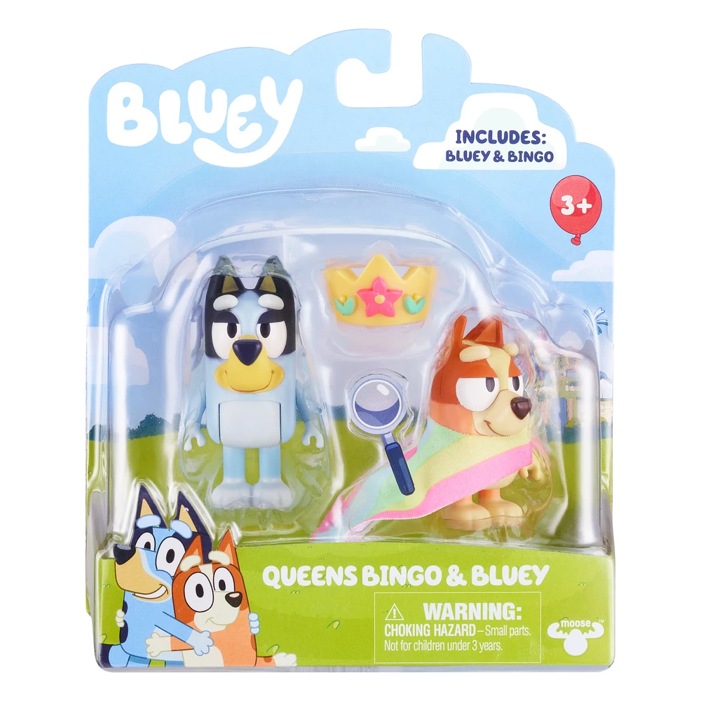 Bluey Queens Bluey & Bingo Figurines 2 Pack 3 Bluey Queens Bluey & Bingo Figurines 2 Pack