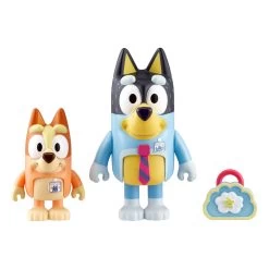 Bluey Work Bandit(Dad) & Bingo Figurines 2 Pack -Toy Sale Shop MOO0127WORK 1