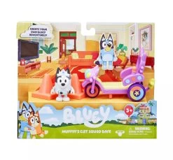 Bluey Muffin's Cat Squad Bike Playset With Muffin Figurine