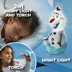 Disney Frozen GoGlow Olaf 2 In 1 Night Light & Torch -Toy Sale Shop MOO0184 1