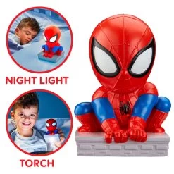 Spiderman GoGlow 2 In 1 Night Light & Torch -Toy Sale Shop MOO0190 1
