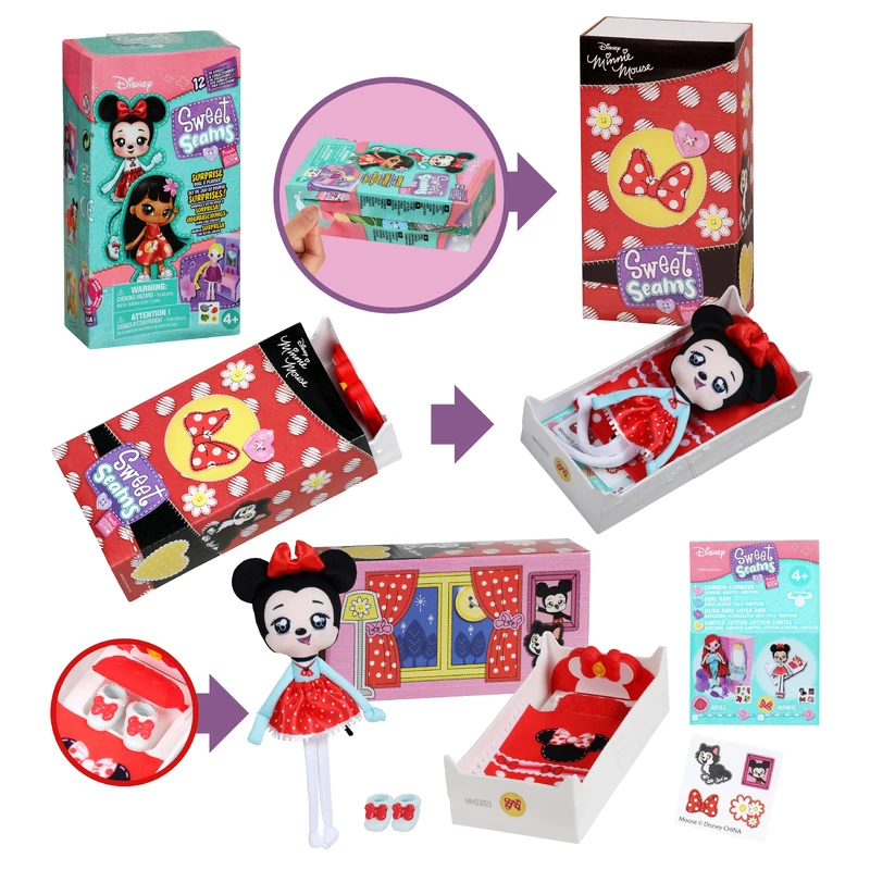 Disney Sweet Seams Minnie Mouse Surprise Doll & Playset Single Pack 4 Disney Sweet Seams Minnie Mouse Surprise Doll & Playset Single Pack - Image 2