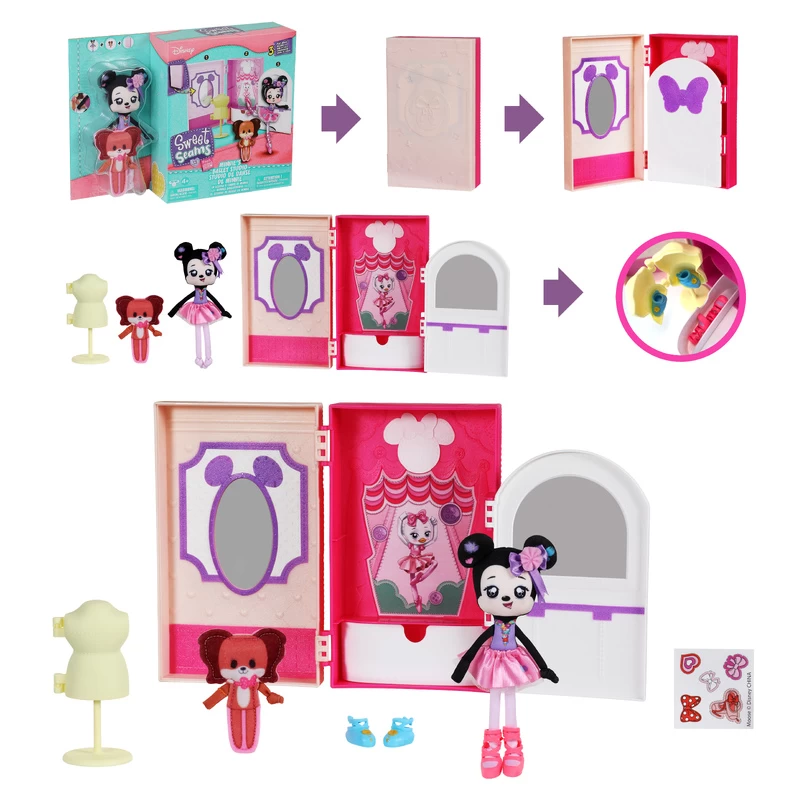 Disney Sweet Seams Minnie Mouse Ballet Studio Deluxe Pack 4 Disney Sweet Seams Minnie Mouse Ballet Studio Deluxe Pack - Image 2