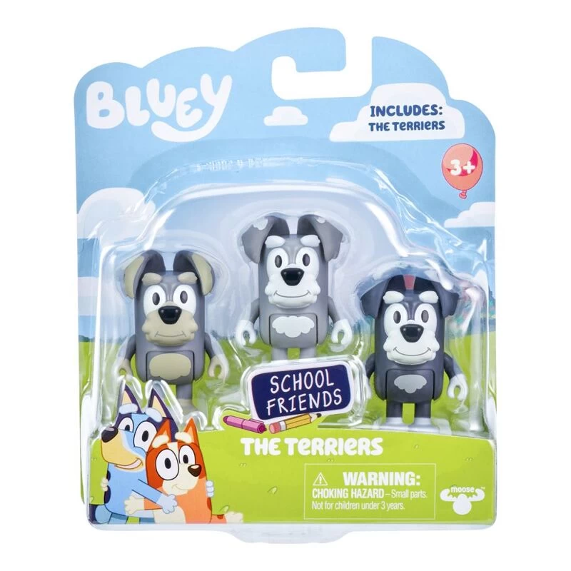 Bluey School Friends The Terriers Figurines 3 Pack 3 Bluey School Friends The Terriers Figurines 3 Pack