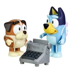 Bluey School Friends Bluey & Winton With Typewriter Figurines 2 Pack -Toy Sale Shop MOO0356WINTON 2