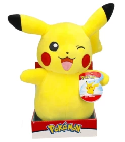 NINTENDO Pokemon Pikachu Winking Plush Toy 30cm Yellow