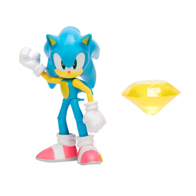 Sonic The Hedgehog Modern Sonic With Chaos Emerald Figure 10cm 4 Sonic The Hedgehog Modern Sonic With Chaos Emerald Figure 10cm - Image 2