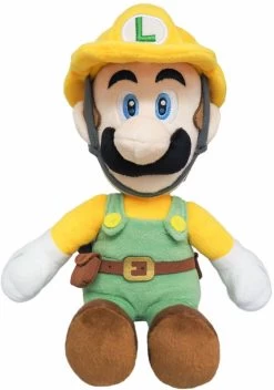 Nintendo Super Mario Builder Luigi Plush Toy 25cm