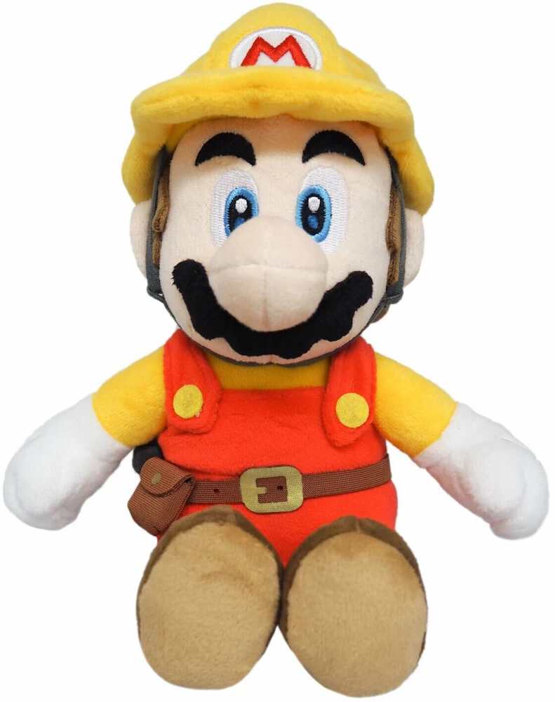 Nintendo Super Mario Builder Mario Plush Toy 25cm 3 Nintendo Super Mario Builder Mario Plush Toy 25cm