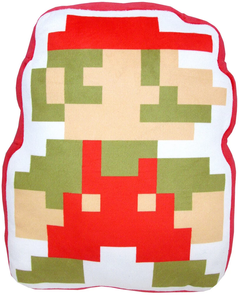 Nintendo Super Mario Mario 8 Bit Plush Pillow 35cm 3 Nintendo Super Mario Mario 8 Bit Plush Pillow 35cm