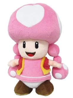 Nintendo Super Mario Toadette Plush Toy 20cm Pink